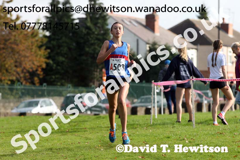 Womens under-17s Northern Cross Country Relays, Graves Park, Sheffield. Photo: David T. Hewitson/Sports for All Pics